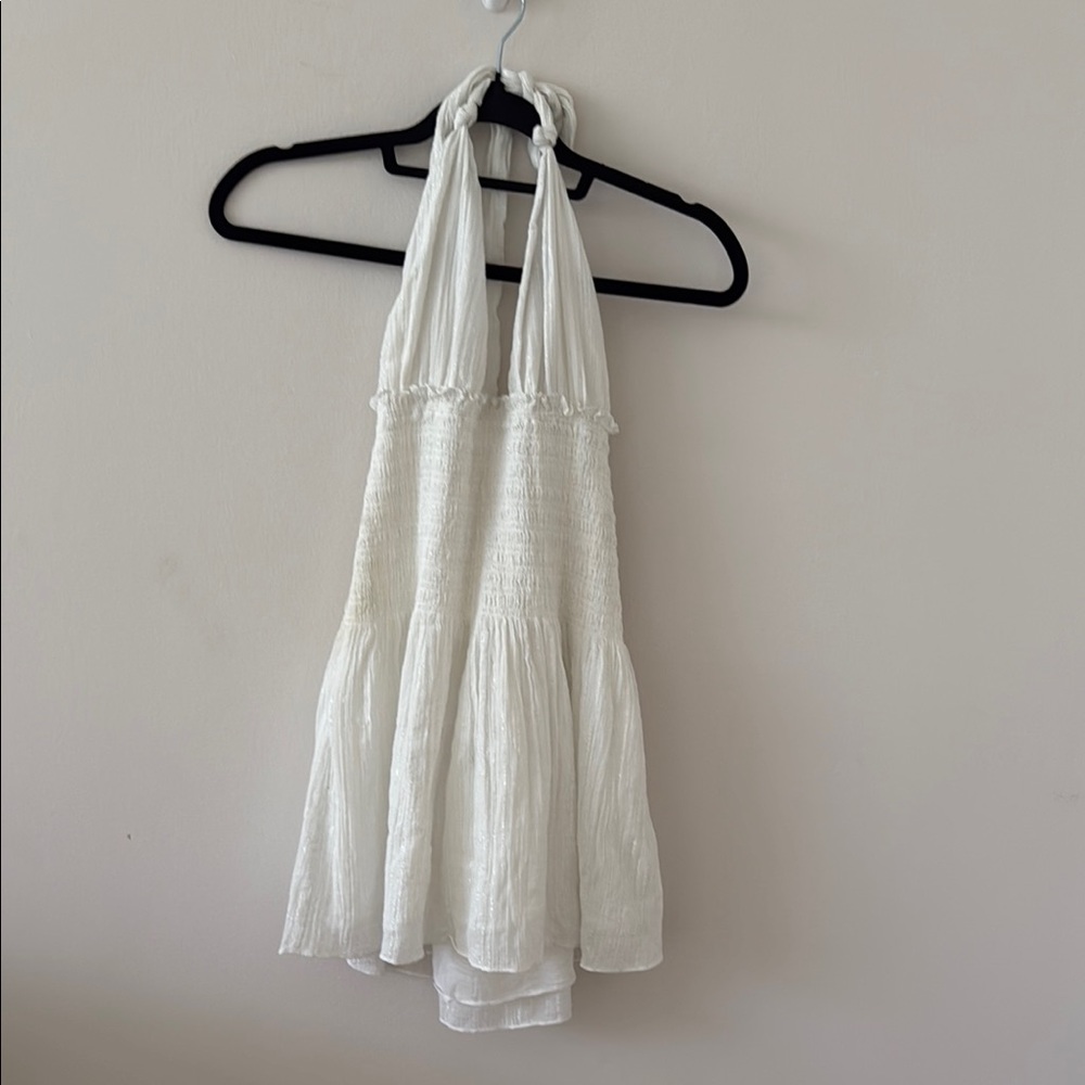 Loveshack fancy size small white halter dress